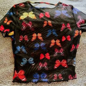 Mesh butterfly top